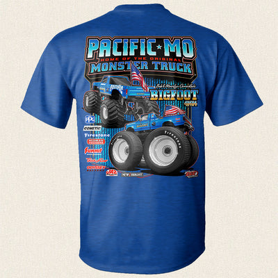 Pacific, MO BIGFOOT 5 & 10 Royal Blue T-Shirt