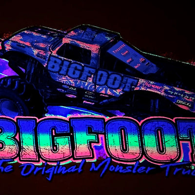 Orange Youth BIGFOOT Hoodie With Fluorescent Colors