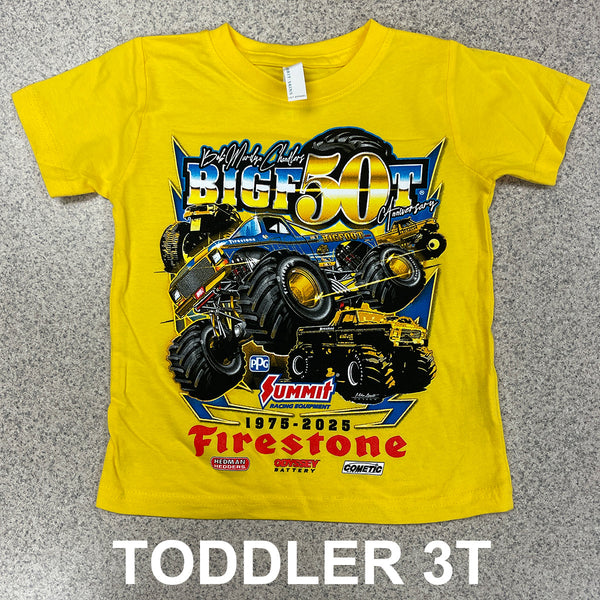 50th Anniversary 4-Truck YOUTH T-Shirt – Bigfoot 4X4