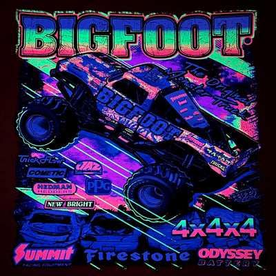 Orange Youth BIGFOOT Hoodie With Fluorescent Colors