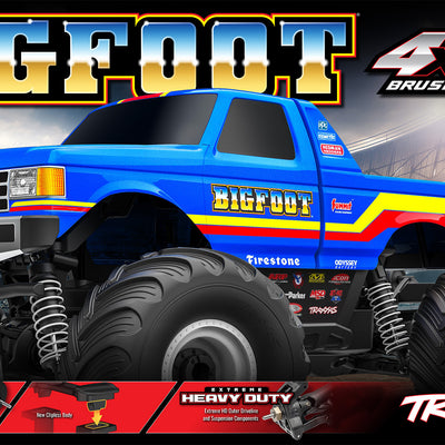 FREE BATTERY & CHARGER | Traxxas BIGFOOT #8 - 4x4 Brushless R/C