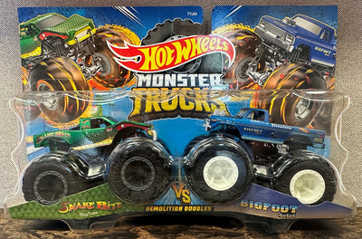 SALE: 2-Pack BIGFOOT vs. Green Snake Bite 1:64 Scale Hot Wheels Die-Cast Toy Set