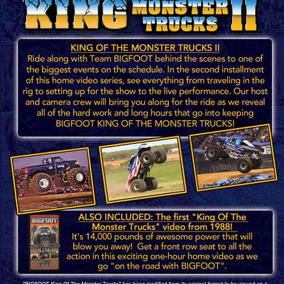 "AS IS" (Loose DVD) - BIGFOOT King Of The Monster Trucks II DVD