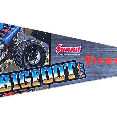 1/2 PRICE SALE - BIGFOOT Felt Pennant (wheelie slate)