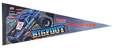 1/2 PRICE SALE - BIGFOOT Felt Pennant (wheelie slate)