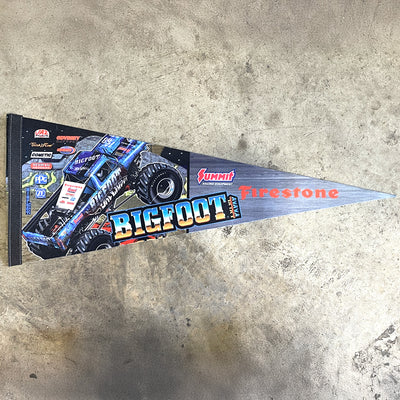 1/2 PRICE SALE - BIGFOOT Felt Pennant (wheelie slate)