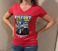 Ladies BIGFOOT #1 V-Neck T-Shirt