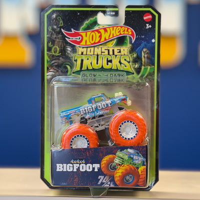 1:64 Scale Glow-In-The-Dark BIGFOOT Hot Wheels Die-Cast Toy