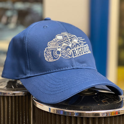 Youth Blue Embroidered Hat W/Cartoon BIGFOOT