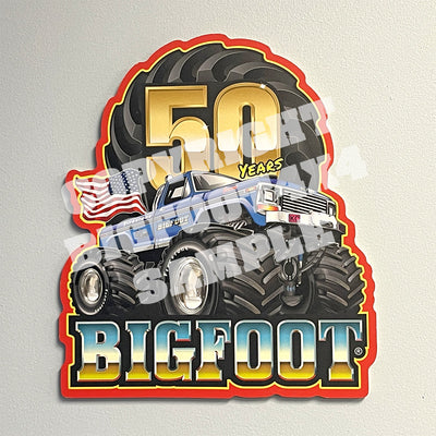 50th Anniversary Hardboard Wooden Sign