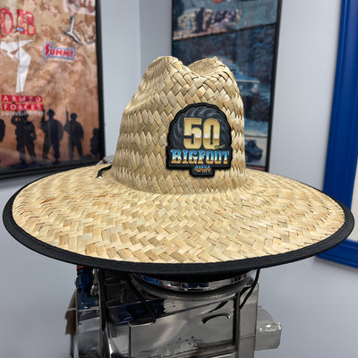 50th Anniversary Straw Hat With Classic Images Underneath