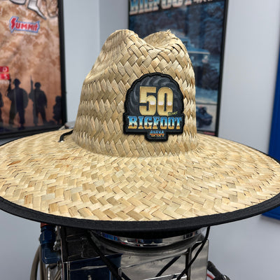 50th Anniversary Straw Hat With Classic Images Underneath