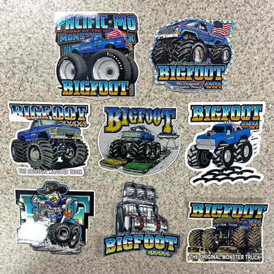 Various BIGFOOT Stickers