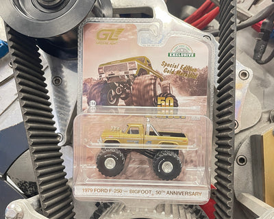 NOT A TOY - Gold 50th Anniversary Edition 1:64 Greenlight Collectibles BIGFOOT #1 Die-Cast