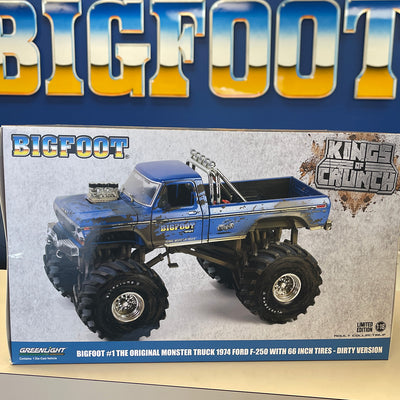 NOT A TOY - Greenlight 1:18 Scale BIGFOOT 1 w/66" Tires MUDDY