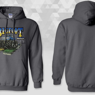 Retro BIGFOOT Charcoal Gildan Hoodie