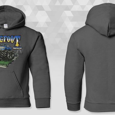 Retro BIGFOOT Charcoal Gildan Hoodie