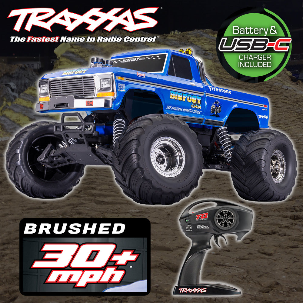 Traxxas BIGFOOT #1 Brushed R/C w/Battery & Charger