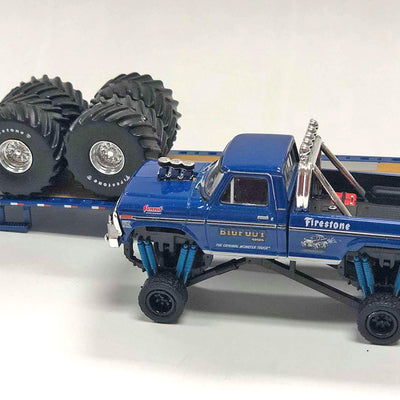NOT A TOY - 1:64 Greenlight Collectibles BIGFOOT #1 Gooseneck Trailer