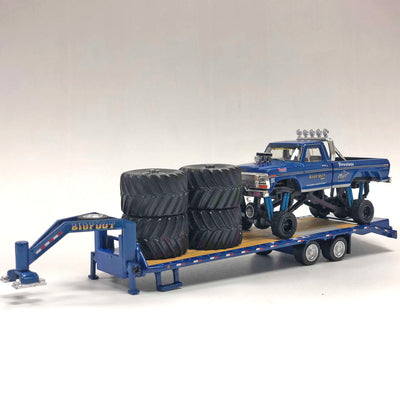 NOT A TOY - 1:64 Greenlight Collectibles BIGFOOT #1 Gooseneck Trailer