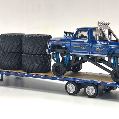 NOT A TOY - 1:64 Greenlight Collectibles BIGFOOT #1 Gooseneck Trailer