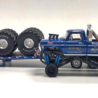NOT A TOY - 1:64 Greenlight Collectibles BIGFOOT #1 Gooseneck Trailer