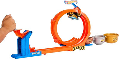 Hot Wheels Loop-And-Flip Trophy Challenge 1:64 Scale Toy Track Set