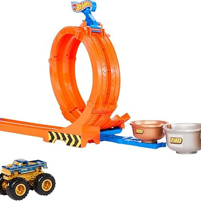 Hot Wheels Loop-And-Flip Trophy Challenge 1:64 Scale Toy Track Set