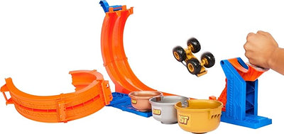 Hot Wheels Loop-And-Flip Trophy Challenge 1:64 Scale Toy Track Set