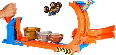 Hot Wheels Loop-And-Flip Trophy Challenge 1:64 Scale Toy Track Set