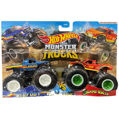 SALE: 2-Pack BIGFOOT vs. Red Snake Bite 1:64 Scale Hot Wheels Die-Cast Toy Set