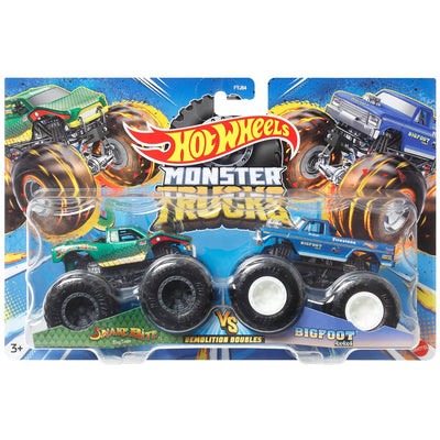 SALE: 2-Pack BIGFOOT vs. Green Snake Bite 1:64 Scale Hot Wheels Die-Cast Toy Set