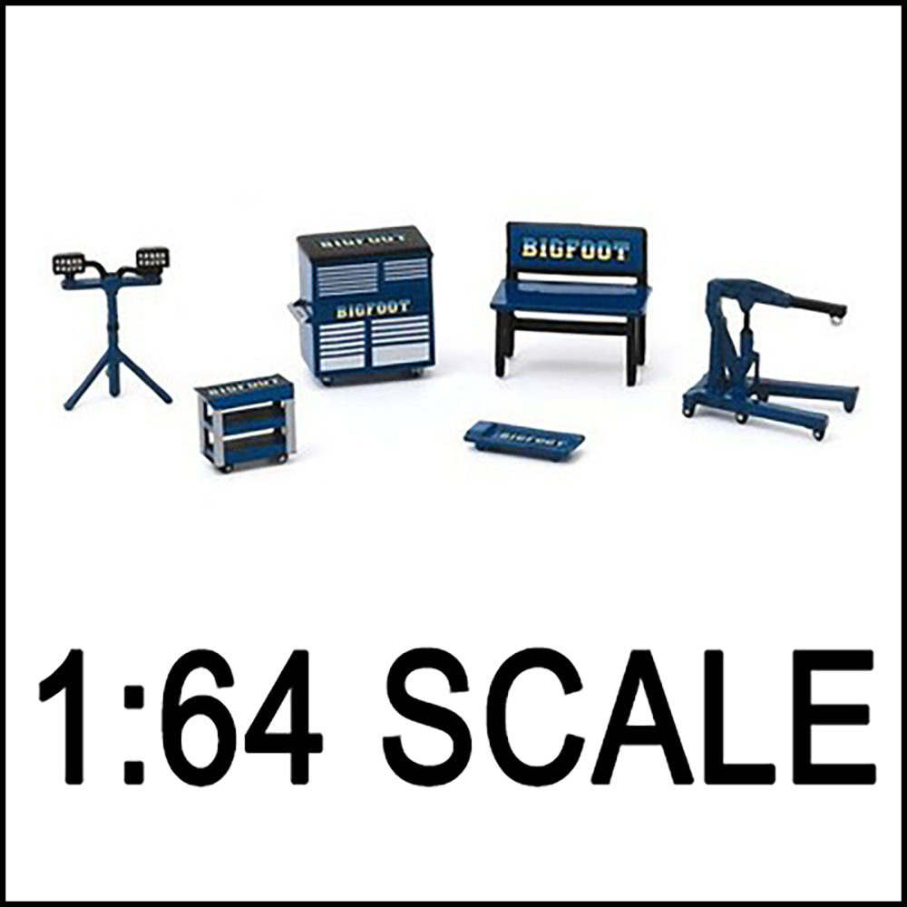 NOT A TOY - 1:64 Greenlight Collectibles BIGFOOT Shop Tool Accessories Kit
