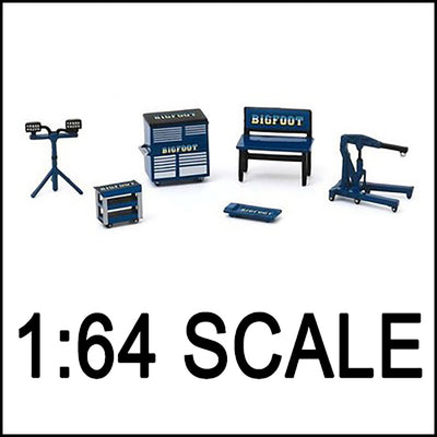 NOT A TOY - 1:64 Greenlight Collectibles BIGFOOT Shop Tool Accessories Kit