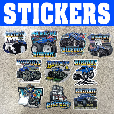 Various BIGFOOT Stickers