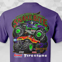 SNAKE BITE 35th Anniversary Adult PURPLE T-Shirt
