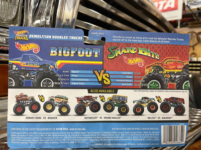 BIGFOOT vs. Red Snake Bite Hot Wheels 2-Pack