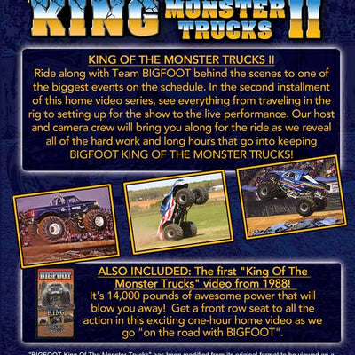 "AS IS" (loose DVD) - BIGFOOT King Of The Monster Trucks II DVD